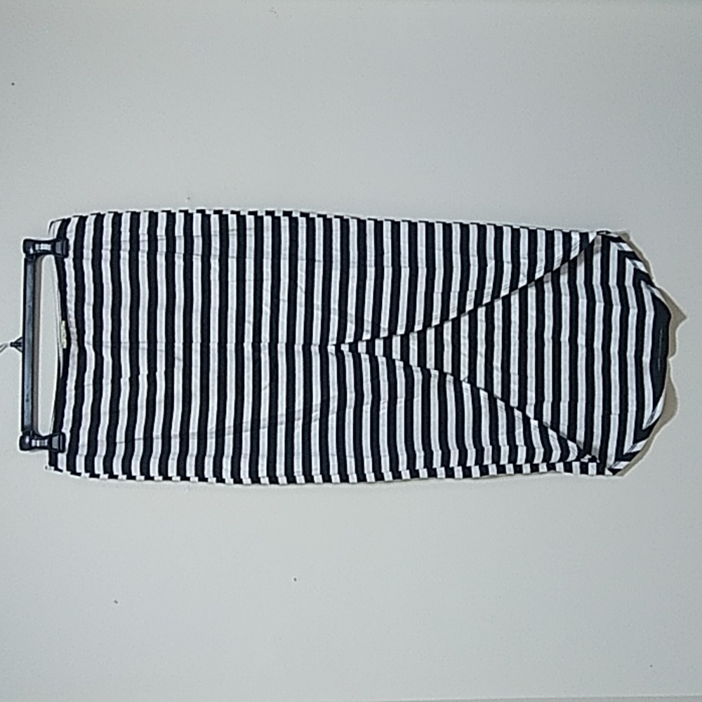 Lily White Black Striped Skirt